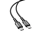 Кабель Acefast C1-09 Type-C to Type-C, 240W, PD3.1, 4K, 1m black - зображення 2