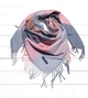 Теплый платок в клетку Милания 100*105 см пудра/капучино - изображение 1