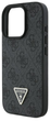 Etui Guess Hardcase Leather 4G Triangle Strass do Apple iPhone 16 Pro Black (GUHCP16LP4TDPK) - obraz 6