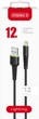 Кабель Intaleo CBFLEXL1 USB-A to Lightning 12W 1.2 м Черный (1283126577673) - изображение 5