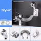 Душевая насадка на кран с гибким шлангом SmartUs компактная душевая система для умывальника Mini душевой комплект с аэратором адаптером набор быстрого подключения душа - изображение 9