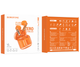 Беспроводные наушники Borofone BW-23 orange - изображение 4