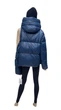 Куртка женская зимняя Clasna короткая с натуральным утеплителем CW24D397DW M синий - изображение 4