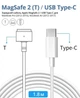 Кабель живлення 180см 100W Type-C на MagSafe2 для Apple MacBook Pro Air а1398 a1466 (776691) - зображення 4