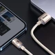 Кабель Baseus Crystal Shine Series Fast Charging Data Cable USB to iP 2.4A 2 м Pink (CAJY001204) - изображение 6