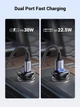Автомобільний ЗП Ugreen 30W USB C Car Charger, PD 30W/SCP 22.5W, Mini Car USB Charger with LED Light, for iPhone 16/15/14/13/12/11, Galaxy S24/S23/S22/21 - зображення 7