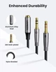 Сплиттер UGREEN переходник-разветвитель 3.5mm 2 AM to 3.5mm AF с нейлоновой оплеткой 22СМ Metal Black (50255) - изображение 4