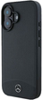 Панель Mercedes-Benz Textured And Plain Leather MagSafe для iPhone 16 Black (MEHMP16S23RBARK) - зображення 4