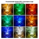 Ночник проектор КУБ с проекцией воды Настольная RGB лампа с эффектом водяной волны, с пультом и приложение LED светильник северного сияния Dynamic water Battery version STEEP Акрил - изображение 2