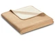 Плед Biederlack Doubleface Melange 1265 GR, Creme-Natur, Полуторний, 150x200 см Песочно-Молочный - изображение 1