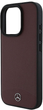 Панель Mercedes-Benz Textured And Plain Leather MagSafe для iPhone 16 PRO MAX Red (MEHMP16X23RBARR) - зображення 2