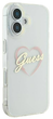 Панель Guess Hardcase IML Heart для Apple iPhone 16 Transparent (GUHCP16SHCHGSPT) - зображення 4