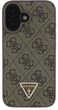 Панель Guess Hardcase Leather 4G Triangle Strass для Apple iPhone 16 Pink (GUHCP16SP4TDPP) - зображення 3