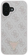 Панель Guess Hardcase Leather 4G Triangle Strass для Apple iPhone 16 Brown (GUHCP16SP4TDPW) - зображення 3