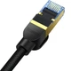 Мережевий кабель Baseus High Speed CAT7 10Gigabit Ethernet Cable (Braided Cable) 3m (B0013320B111-04) Cluster Black - зображення 4