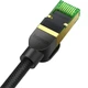 Мережевий кабель Baseus High Speed CAT8 40Gigabit Ethernet Cable (Braided Cable) 0.5m (B0013320C111-00) Cluster Black - зображення 6