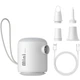 Портативний аккумуляторный насос Baseus PocketGo Portable Air Pump 1600mAh (C11157700221-00) Stellar White - изображение 7