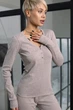 Пижама: джемпер и брюки Leinle 52(3XL) Серый (103574) - изображение 4