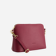 Torebka crossbody damska ze skóry naturalnej VENEZIA M004LEBOTOR114 Bordowa (5906140581711) - obraz 3