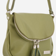 Torebka crossbody damska ze skóry naturalnej VENEZIA W005LEGRTOR097 Zielona (5906140572092) - obraz 5