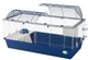 Клітка для кроликів та морських свинок Ferplast Casita 120 синя 119x58x61 см 57067170 - зображення 1