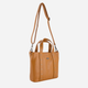 Torba shopper damska ze skóry naturalnej VENEZIA D001LECUTOR156 Brązowa (5906140576304) - obraz 3