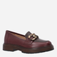 Loafersy damskie skórzane VENEZIA M007LEBOOBM049 39 25 cm Bordowe (5906140550632) - obraz 3