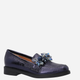 Loafersy damskie skórzane VENEZIA E019LENAOBM061 40 26 cm Granatowe (5906140546758) - obraz 3