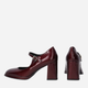 Buty Mary Jane damskie lakierowane VENEZIA D003NABOOBC011 39 25 cm Bordowe (5906140446539) - obraz 5