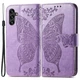 Чехол-книжка с рисунком UniCase Butterfly Pattern для Samsung Galaxy A24 (A245) - Light Purple - изображение 1