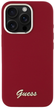 Панель Guess Hardcase Silicone Script Metal Logo для Apple iPhone 16 Pro Max Magenta (GUHCP16XSMBSLM) - зображення 3