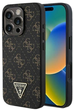 Etui Guess Hardcase New 4G Triangle do Apple iPhone 16 Pro Max Black (GUHCP16XPG4GPK) - obraz 1