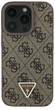 Панель Guess Hardcase Leather 4G Triangle Strass для Apple iPhone 16 Pro Max Brown (GUHCP16XP4TDPW) - зображення 2