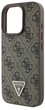 Панель Guess Hardcase Leather 4G Triangle Strass для Apple iPhone 16 Pro Max Brown (GUHCP16XP4TDPW) - зображення 5