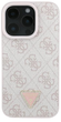 Панель Guess Hardcase Leather 4G Triangle Strass для Apple iPhone 16 Pro Max Pink (GUHCP16XP4TDPP) - зображення 3