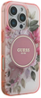 Etui Guess Hardcase IML Flower & Tonal Circle MagSafe do Apple iPhone 16 Pro Pink (GUHMP16LHFWBDCEP) - obraz 4