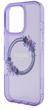 Etui Guess Hardcase IML Flowers Wreath MagSafe do Apple iPhone 16 Pro Purple (GUHMP16LHFWFCU) - obraz 6