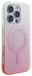 Панель Guess Hardcase IML Glitter Gradient MagSafe для Apple iPhone 16 Pro Pink (GUHMP16LHGRCELP) - зображення 3