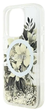 Панель Guess Hardcase Liquid Glitter Flower MagSafe для Apple iPhone 16 Pro Beige (GUHMP16LLFMWTE) - зображення 4