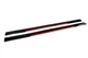 Універсальні накладки на бокові пороги Niken Red (ABS) (4шт) - зображення 4