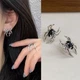 Сережки Liresmina Jewelry сережки сріблясті Павуки готика панк унісекс 2.3 см - зображення 2