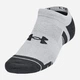 Набор женских носков коротких Under Armour Performance Cotton - Solid 3 3Pk 1386243-011 L 3 пары Белый/Черный/Серый (196886295026) - изображение 2