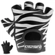 Женские фитнес перчатки Contraband Pink Label 5277 Zebra Print Gloves (Черный L) - изображение 1