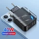 Зарядний пристрій XON PowerCharge 40W (PD20) USB Type-C (PCWC040020A0С2B 6099) Чорний - зображення 5
