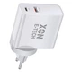 Зарядное устройство XON PowerCharge 65W (PD65) USB Type-C (PCCW0065AC0W 5924) Белый - изображение 2
