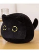 Мягкая игрушка обнимашка подушка Аниме Круглый Кот 30 см My Kigu Плюшевый Черный (9069/30) - изображение 7