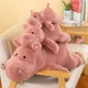 Мягкая игрушка обнимашка Hippo Гиппопотам Бегемот 90 см My Kigu Плюшевый Розовый (9074/90) - изображение 10