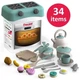 Детская кухня Doloni Toys 34 предмета, бирюзовая 01480/11 - изображение 2