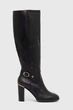 Чоботи Tommy Hilfiger Belt High Heel Longboot Чорний 41 FW0FW07053 - изображение 1