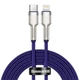 Кабель Baseus Cafule Metal Series Lightning - Type-C 20W 2 метра фиолетовый CATLJK-B05 - изображение 6